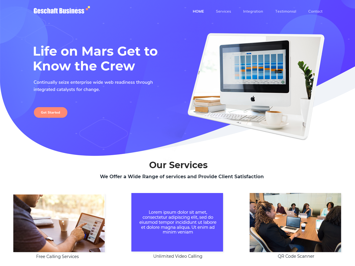 Free Business WordPress theme
