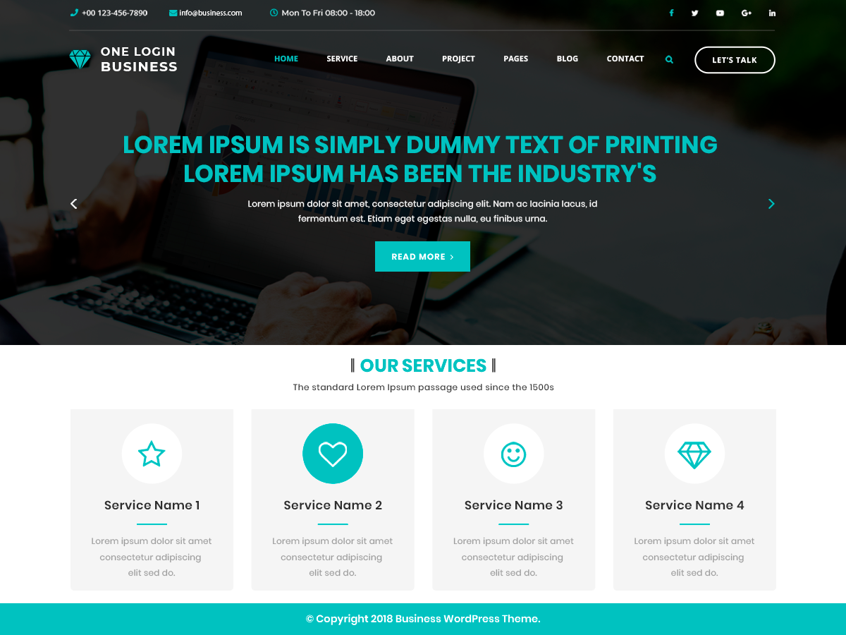 Free WordPress Business Theme