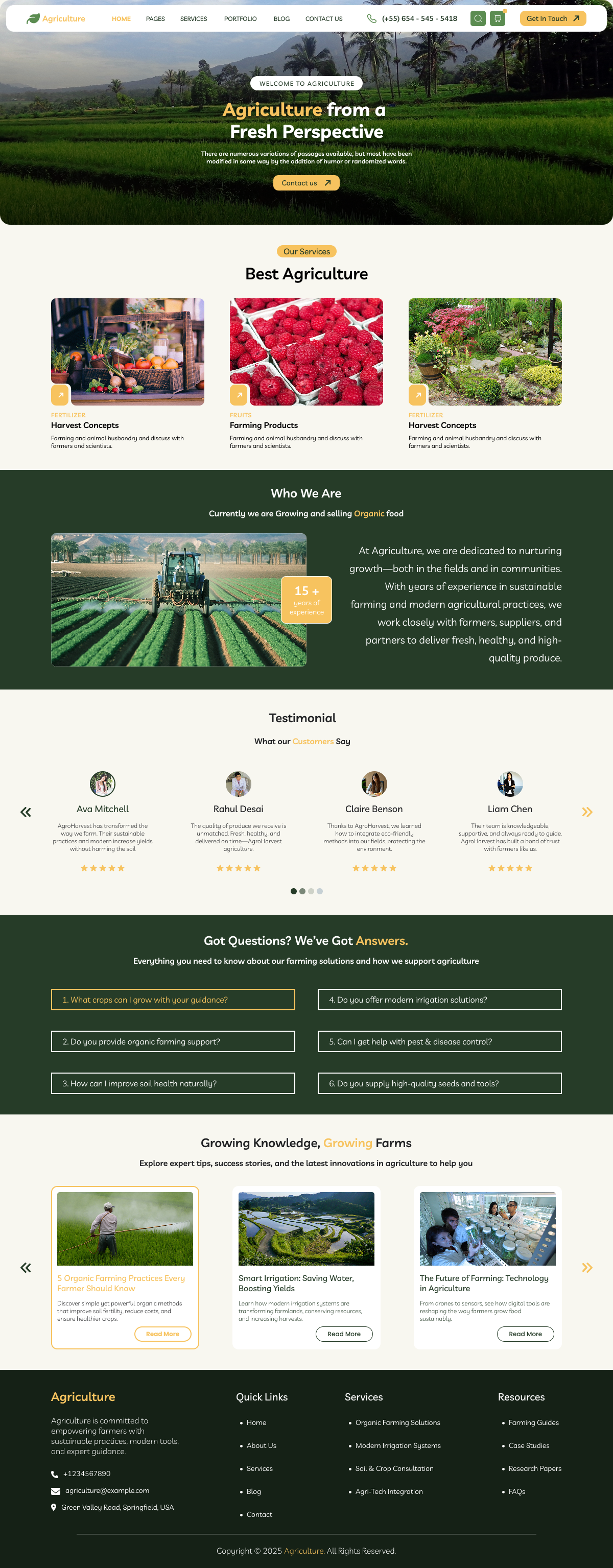 Free Cultivation WordPress Theme