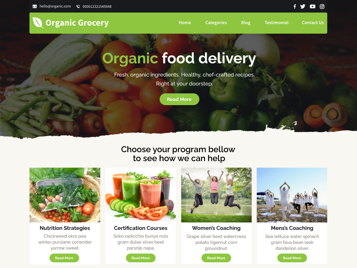 Free Agriculture WordPress Theme
