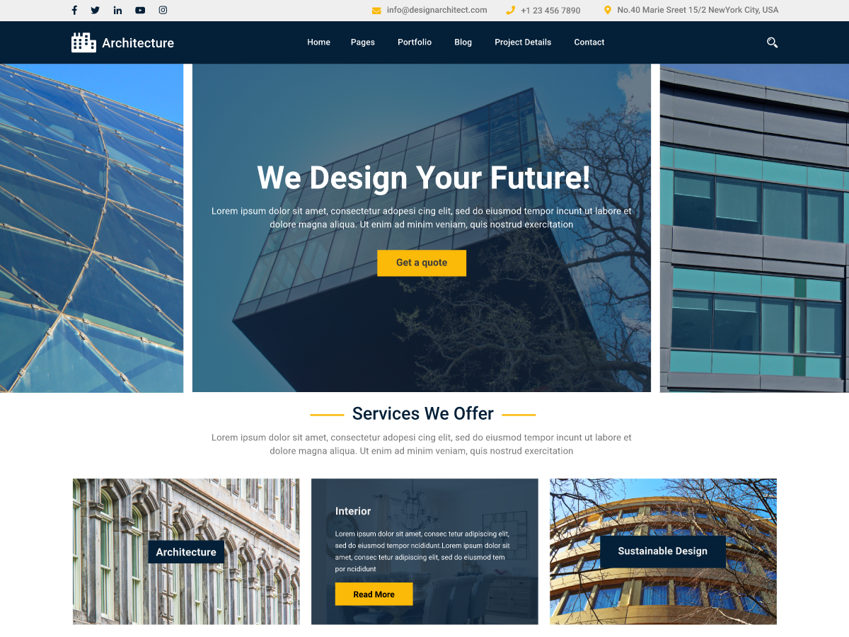 Free Architecture WordPress Theme