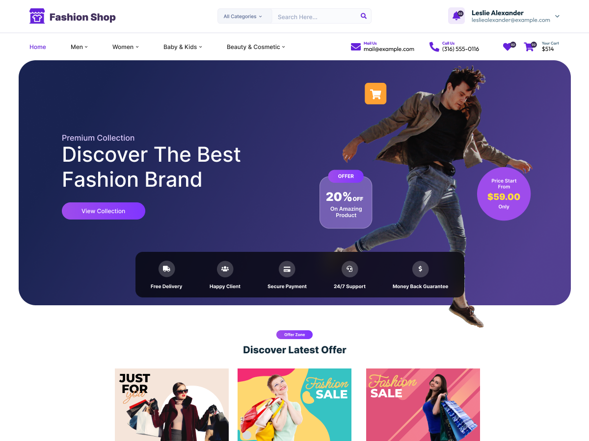 Free Clothing WordPress Theme