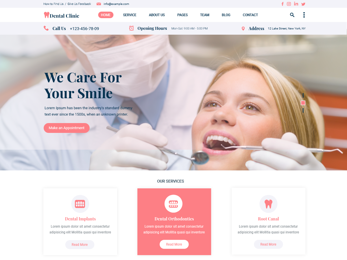 free-dental-wordpress-theme
