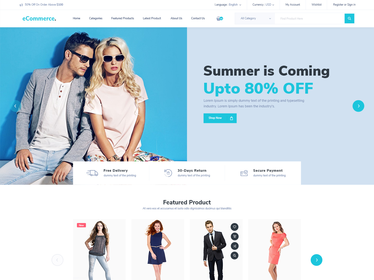free-ecommerce-wordpress-theme