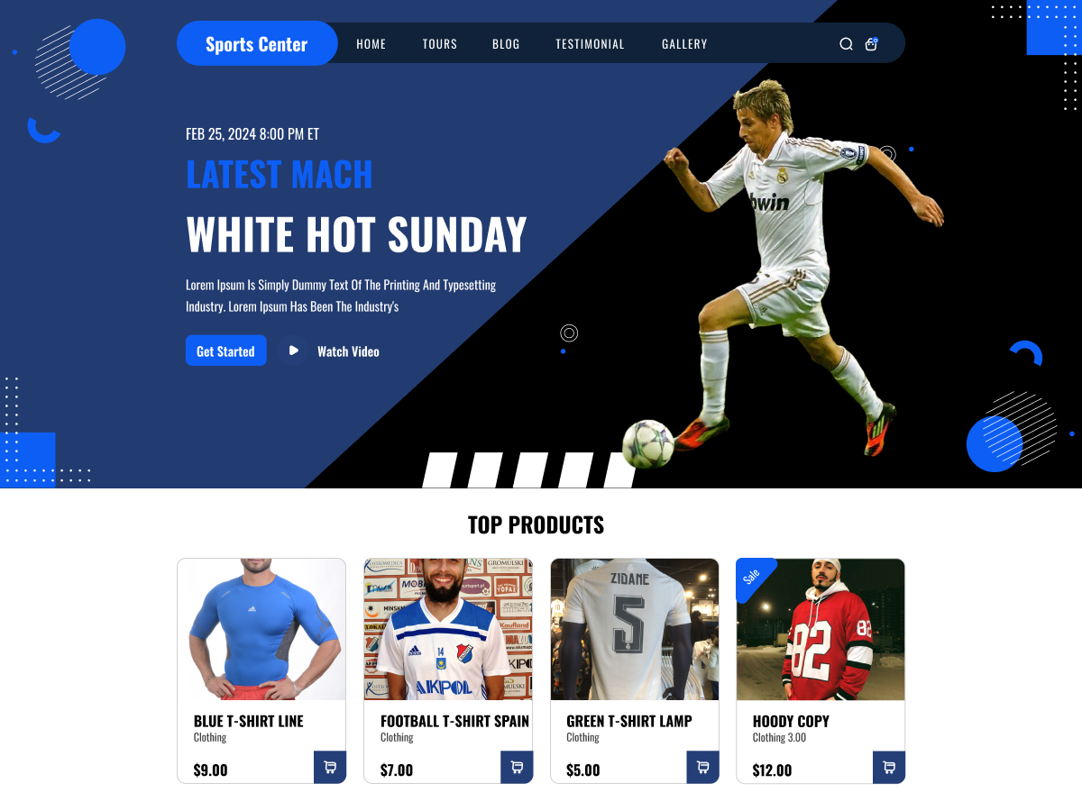Free Football WordPress Theme