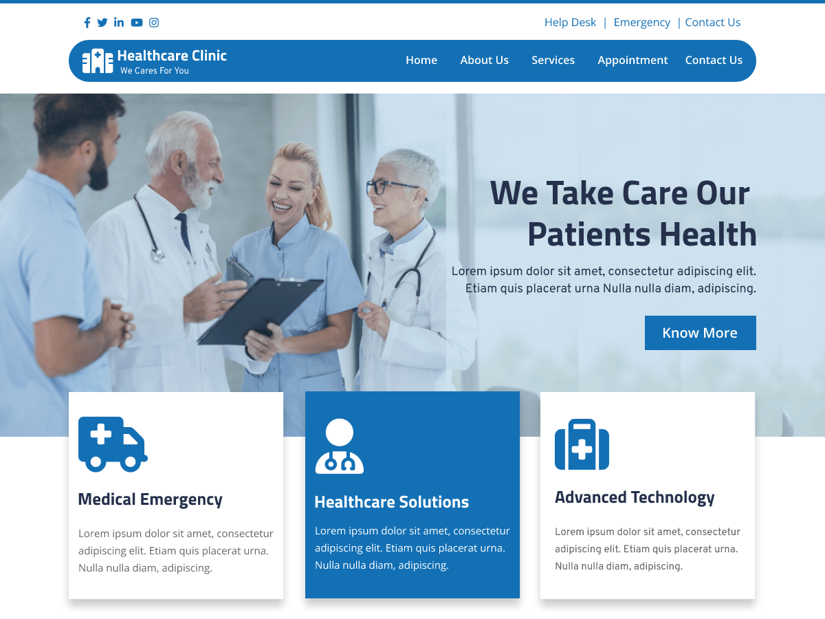 Free Healthcare WordPress Theme