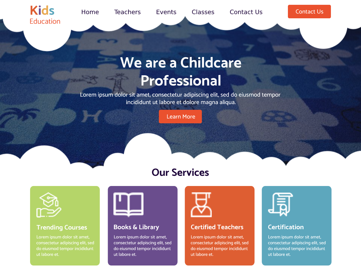 Free Kindergarten WordPress Theme