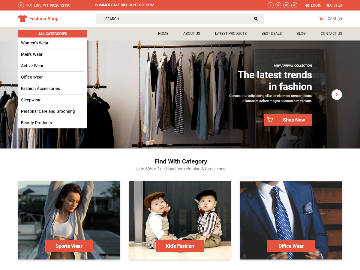 Free T-shirt WordPress Theme