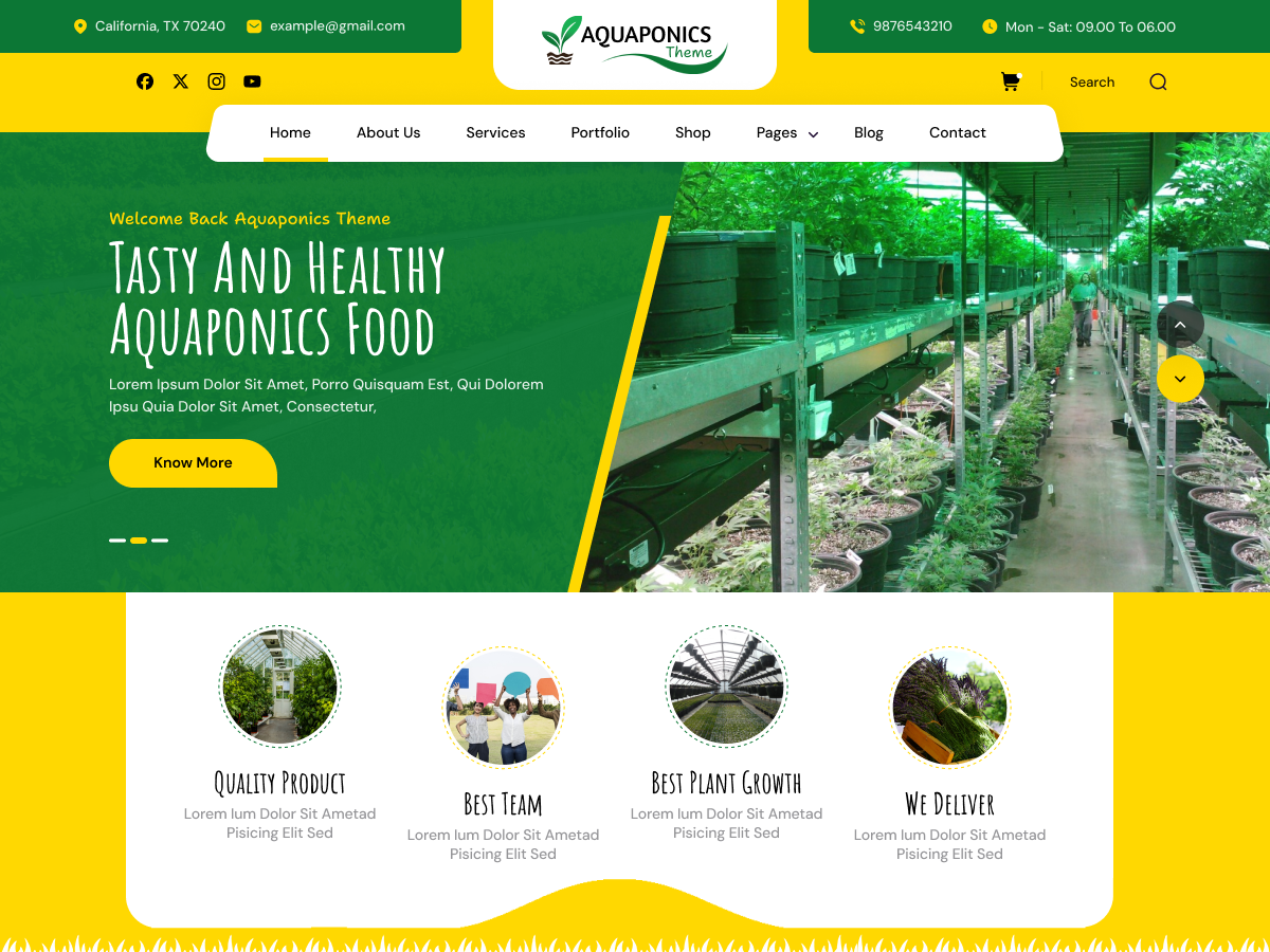 Free Vegetable WordPress Theme