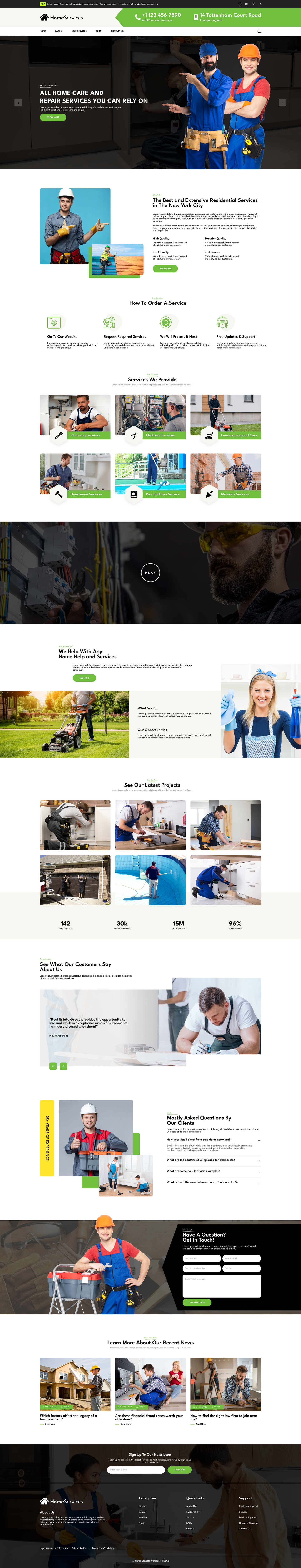 Home Services WordPress Theme