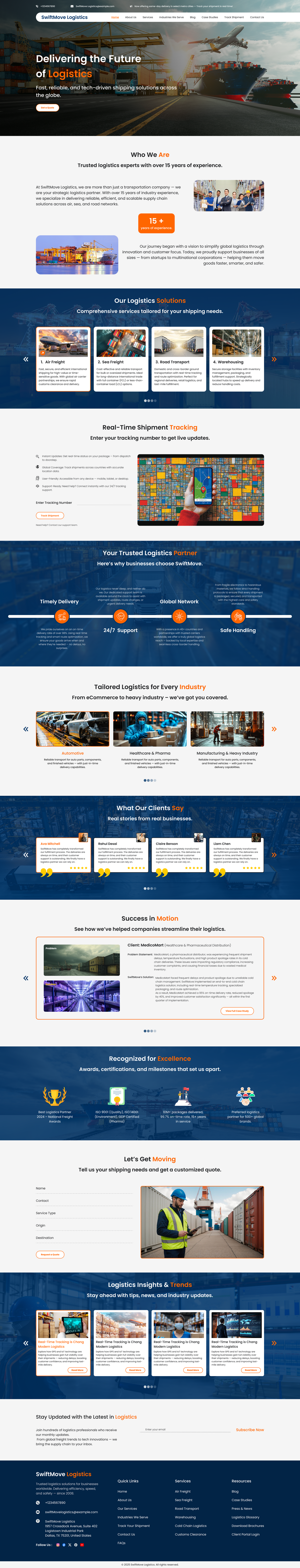 Transport WordPress Theme