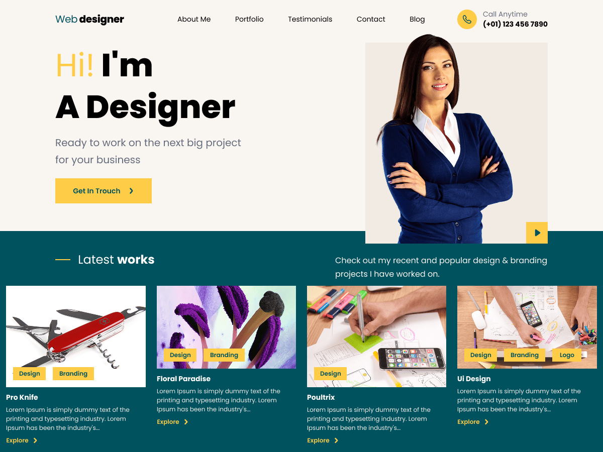 Web Designer Portfolio