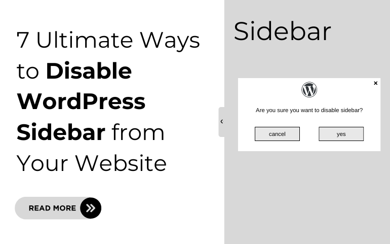 disable-wordpress-sidebar