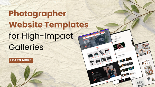 Photographer Website Templates