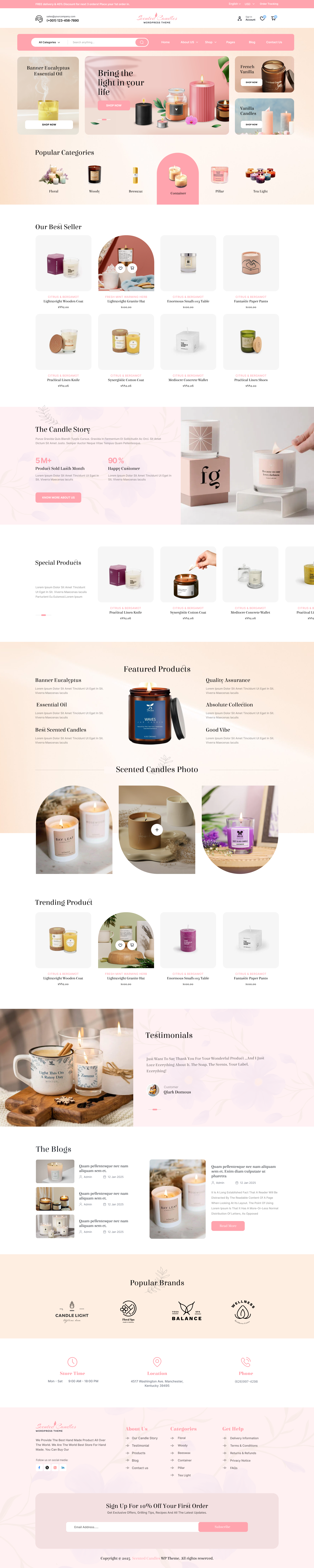 candle wordpress theme 