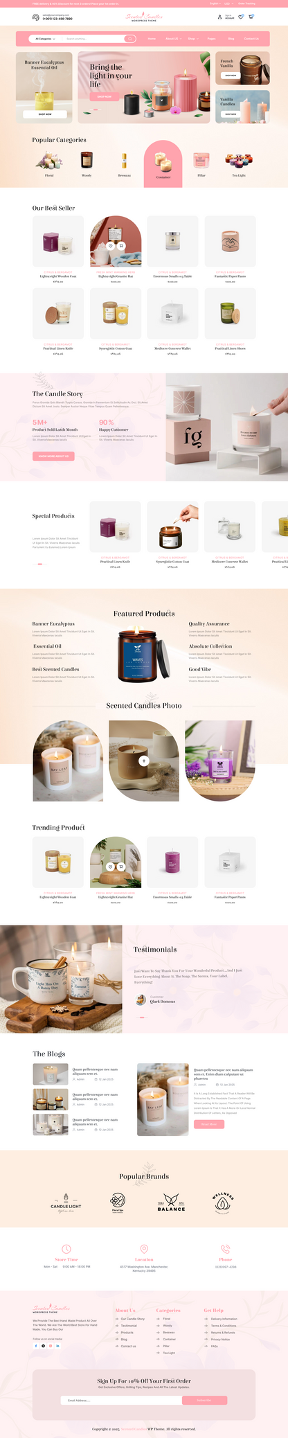 candle wordpress theme 