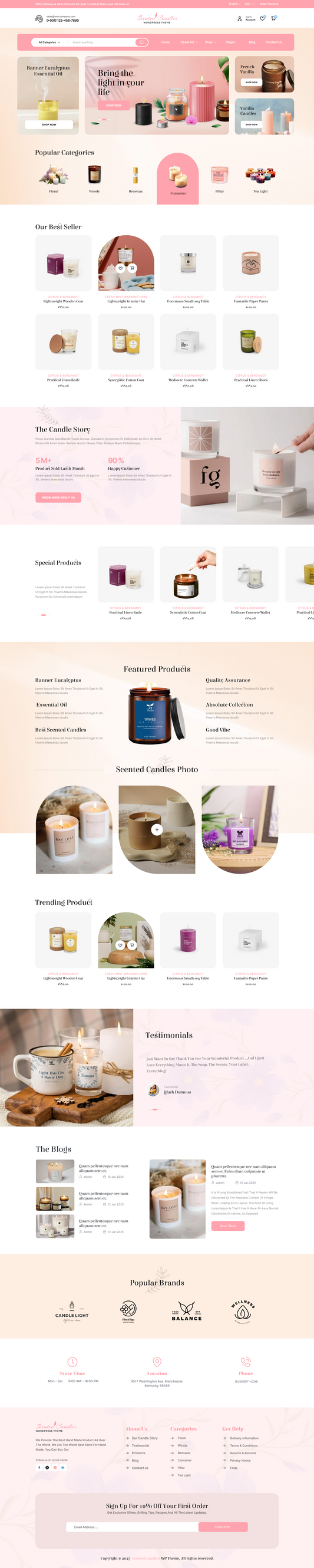 candle wordpress theme 