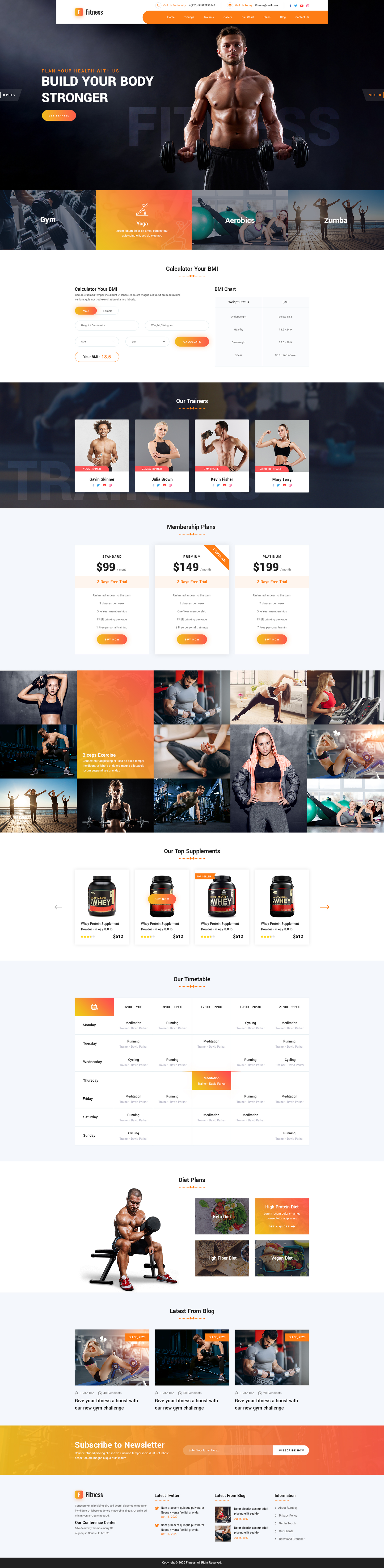 Fitness WordPress Themes