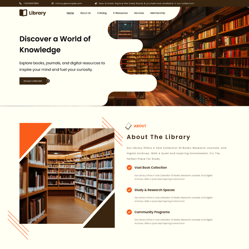Library WordPress Theme