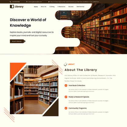 Library WordPress Theme