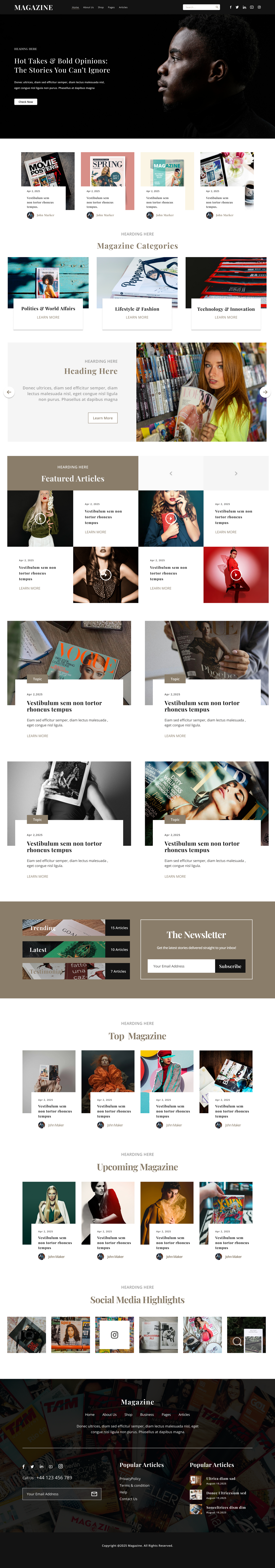 Online Magazine WordPress Theme