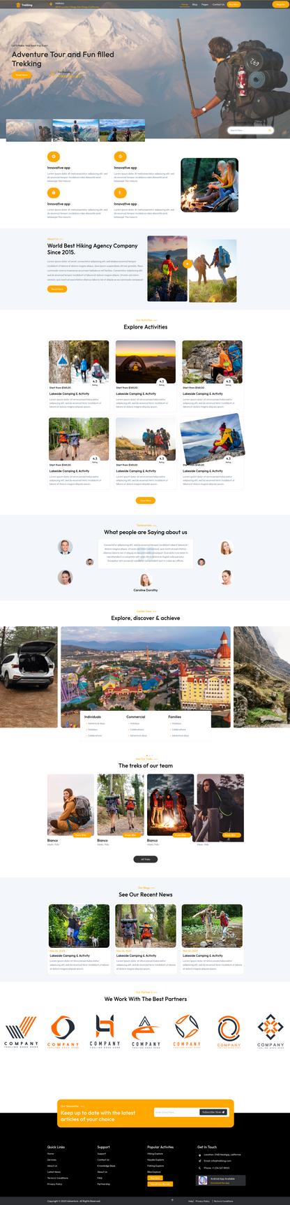 Premium Adventure Tour WordPress Theme