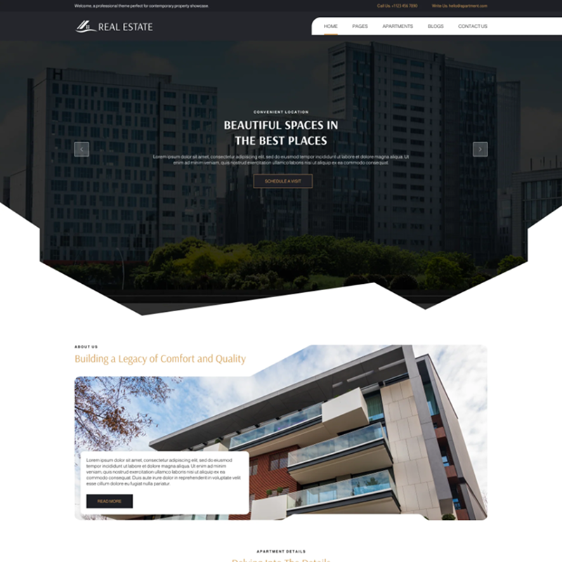Apartment Rental WordPress Theme