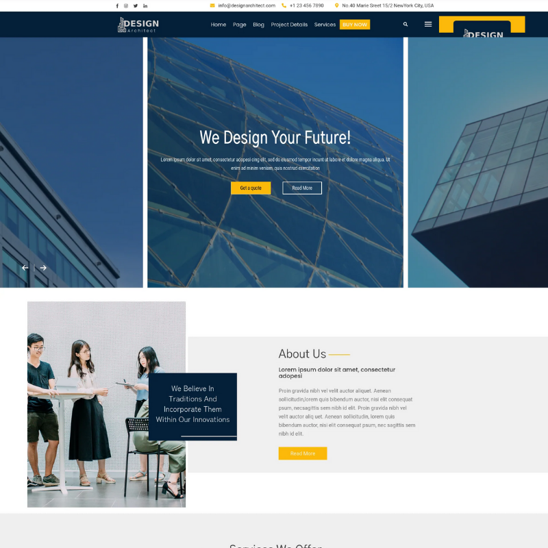 Architecture Building WordPress Theme