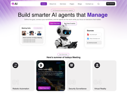 Artificial Intelligence WordPress Theme 