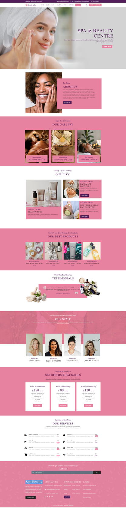 Hair Salon WordPress Theme