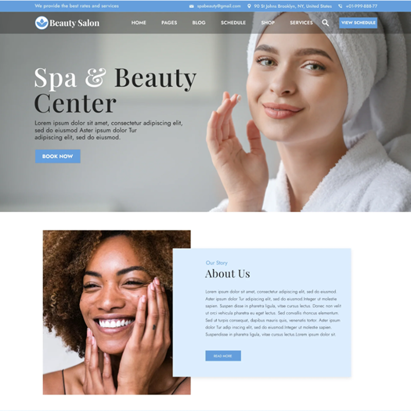 Beauty Salon WordPress Theme