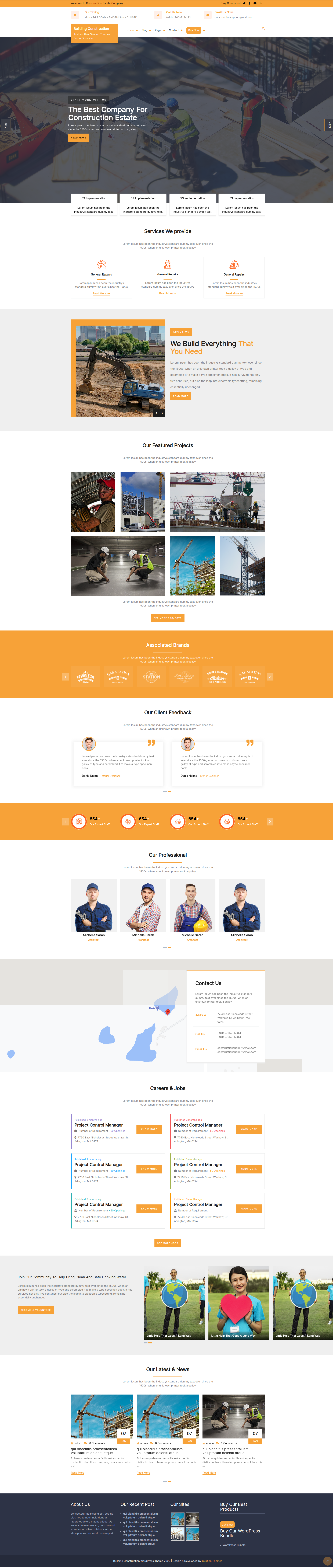 Building Construction WordPress Theme