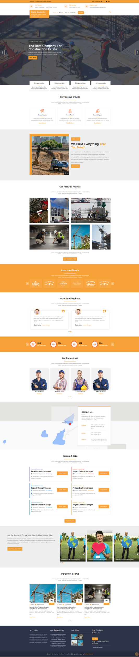 Building Construction WordPress Theme