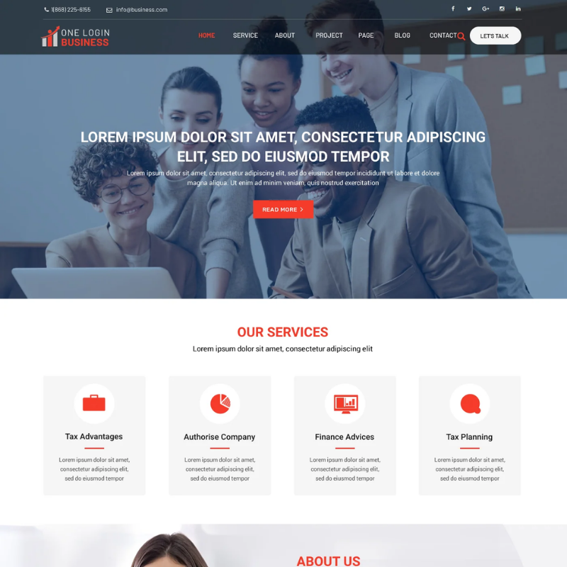 Business Consulting WordPress Theme