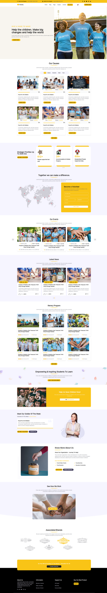 Charity Donation WordPress Theme