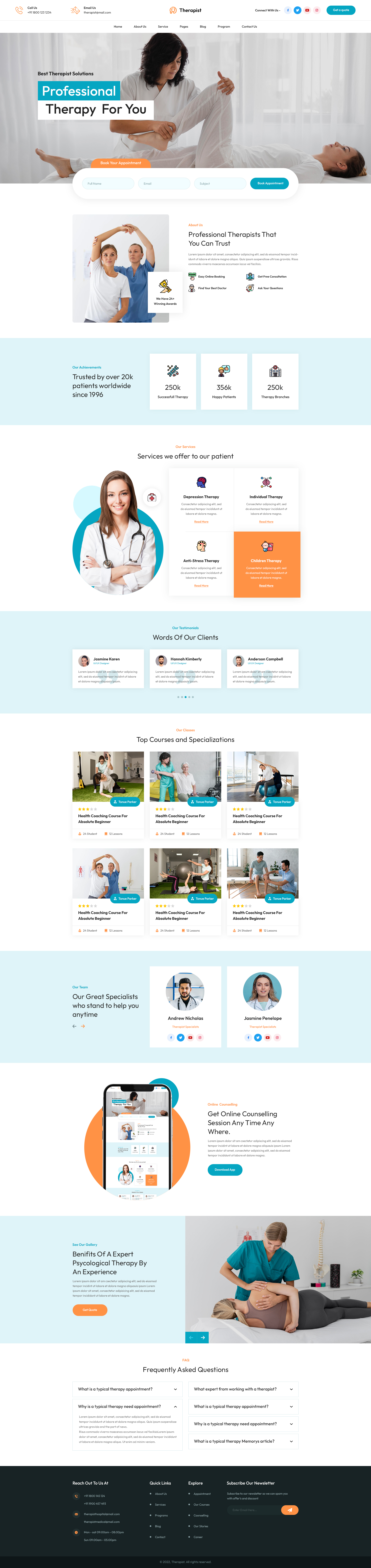 Chiropractor WordPress Theme
