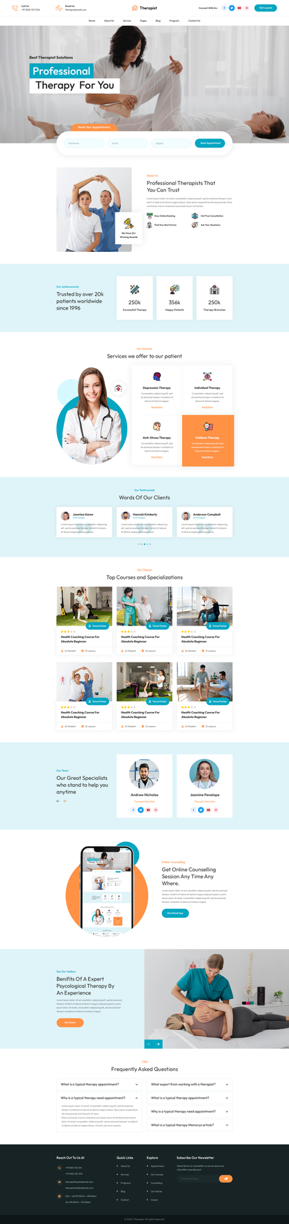 Chiropractor WordPress Theme