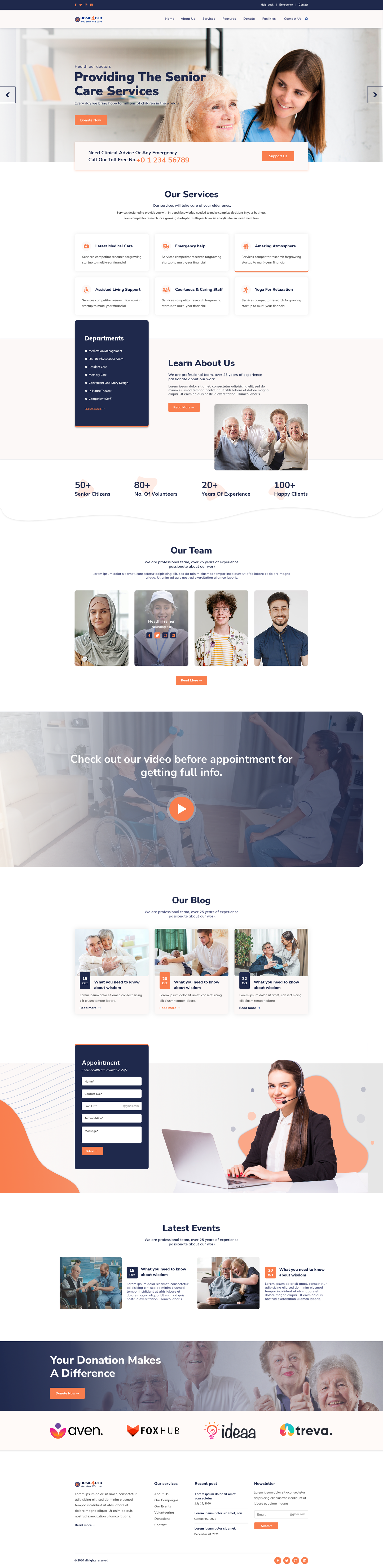 Elderly Care WordPress Theme