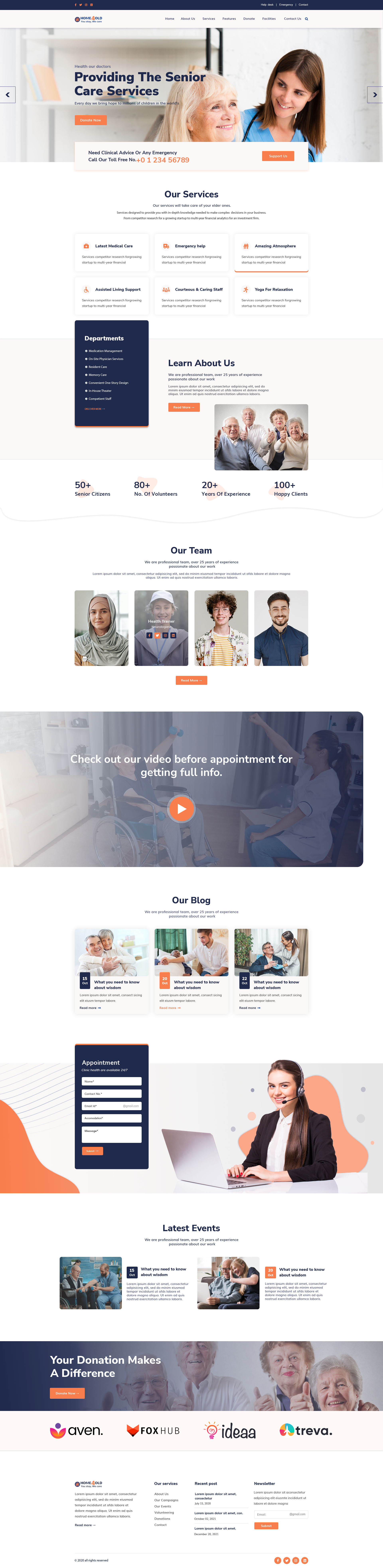 Elderly Care WordPress Theme