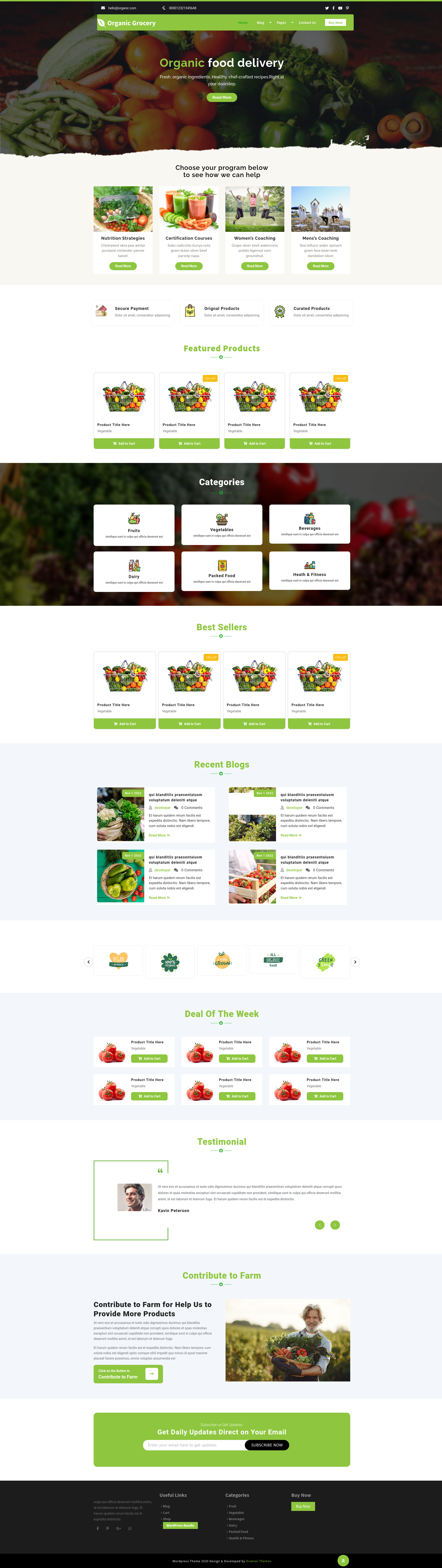 Farming WordPress Theme