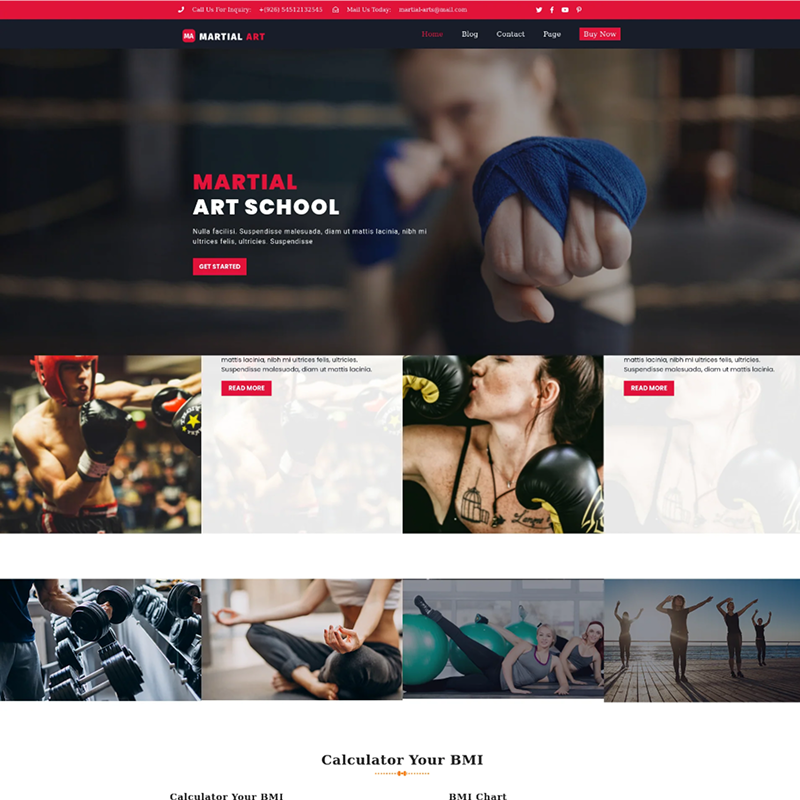 Fitness Trainer WordPress Theme