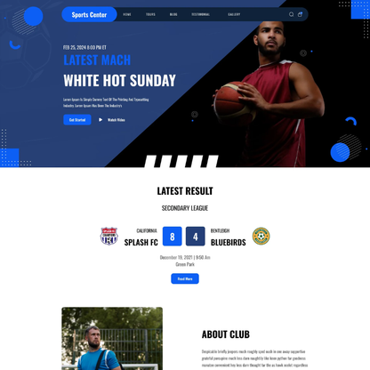 Football Club WordPress Theme