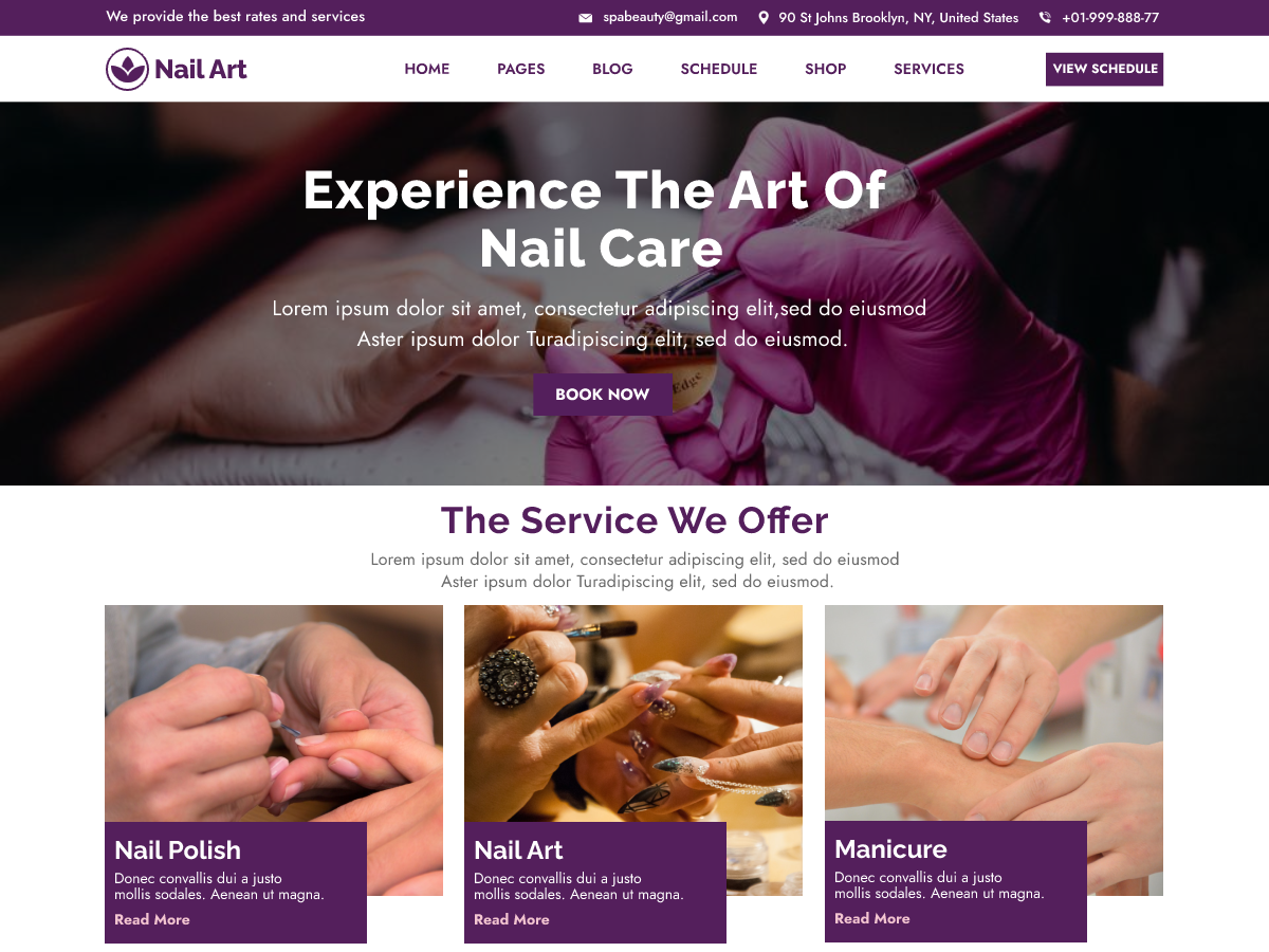 Free Beauty WordPress Theme