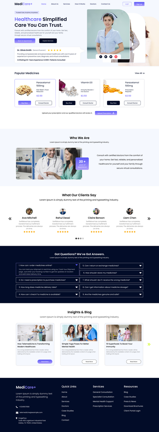 Free Telemedicine WordPress Theme