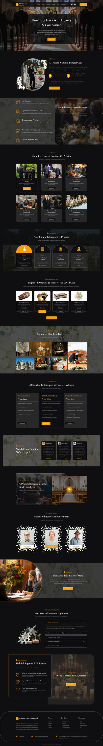 Funeral WordPress Theme