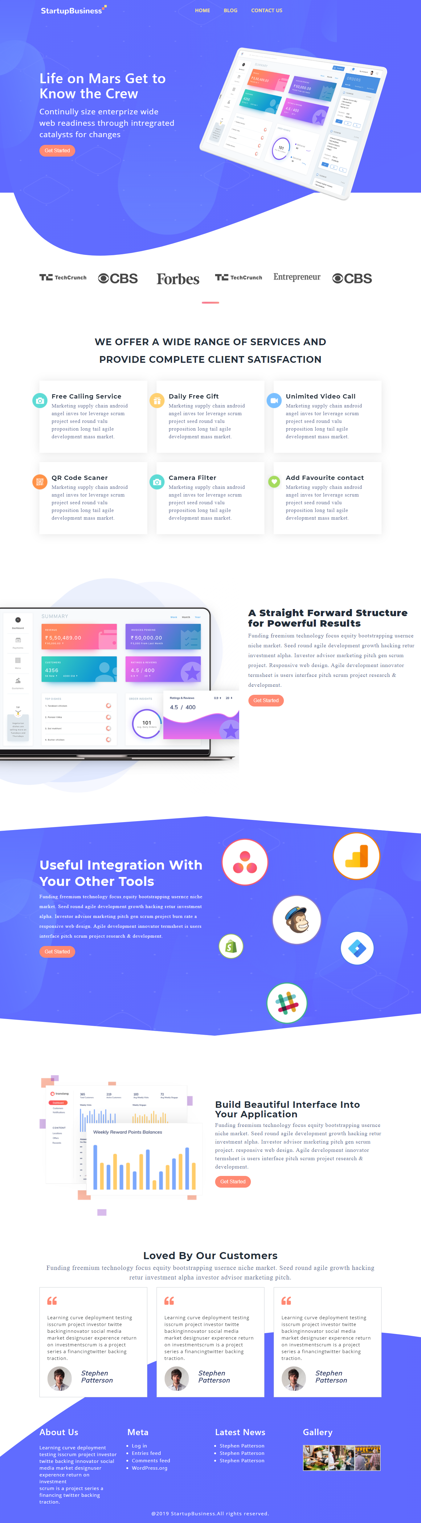 getchaft business wordpress theme