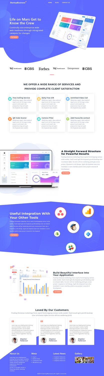 getchaft business wordpress theme