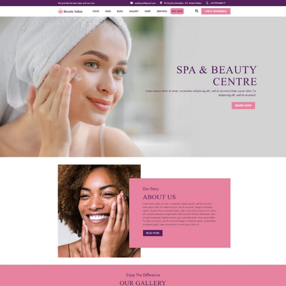 Hair Salon WordPress Theme
