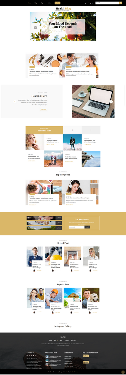 Health Blog WordPress Theme
