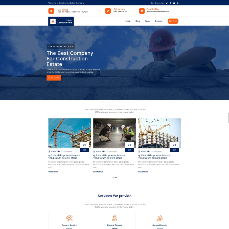 Home Services WordPress Theme